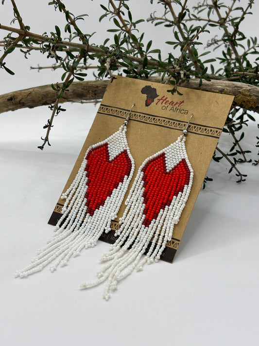 EARRINGS: Tassel HEART